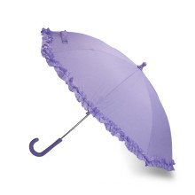 Ручной открытый Frilly прямой зонтик (BD-54)